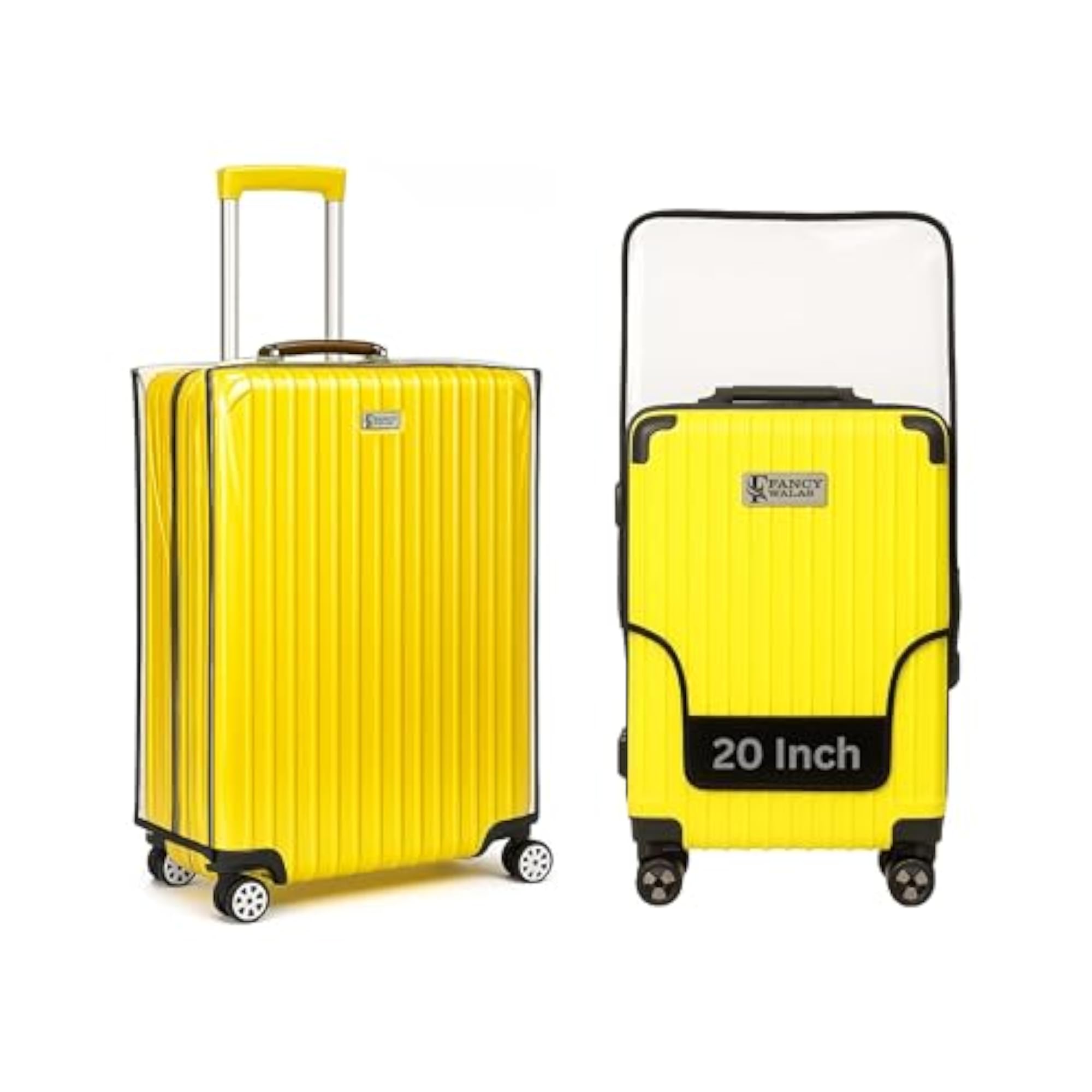 Transparent PVC Suitcase Bag Cover, 20 Inch